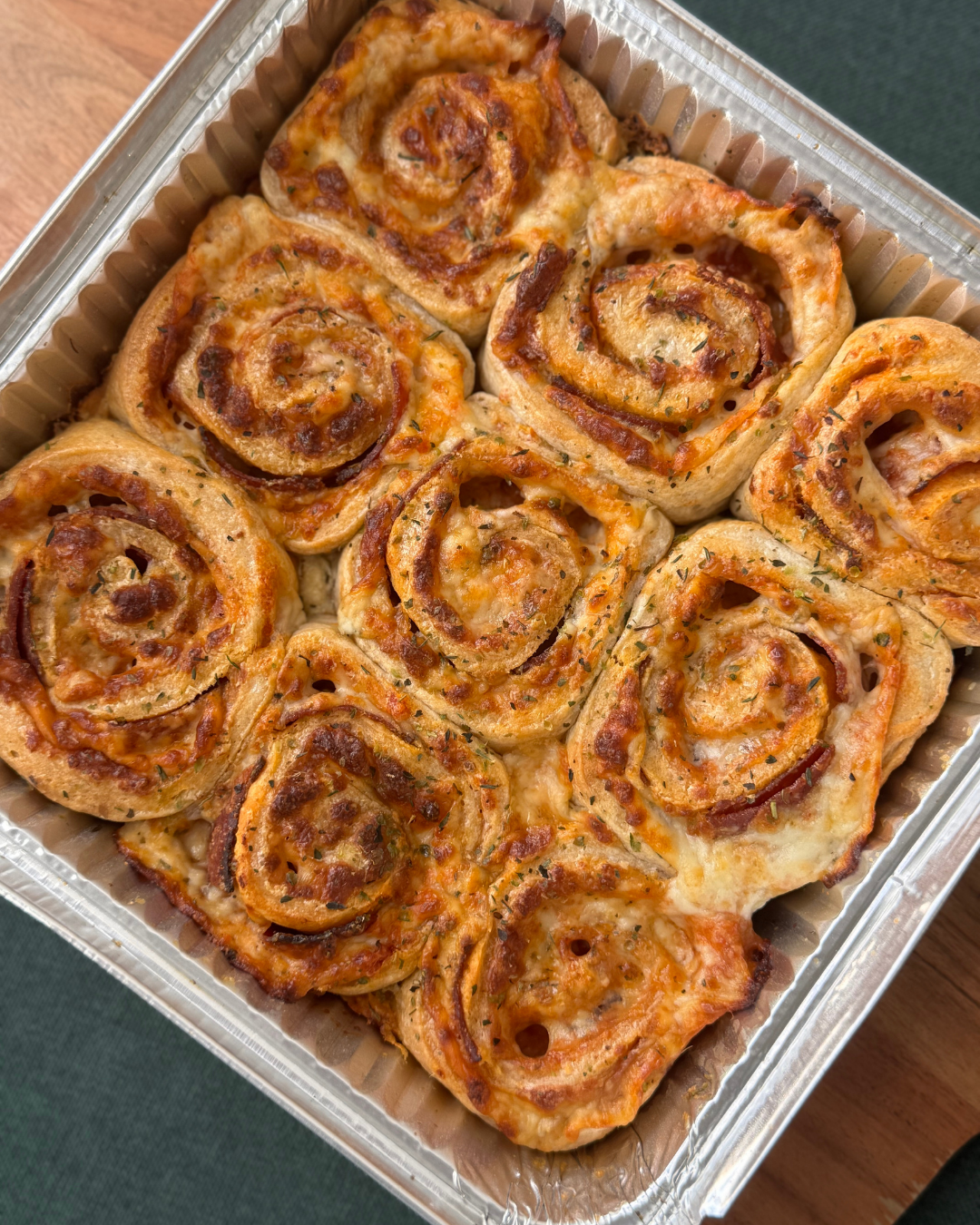 Pepperoni Pizza Sourdough Rolls w/ Marinara