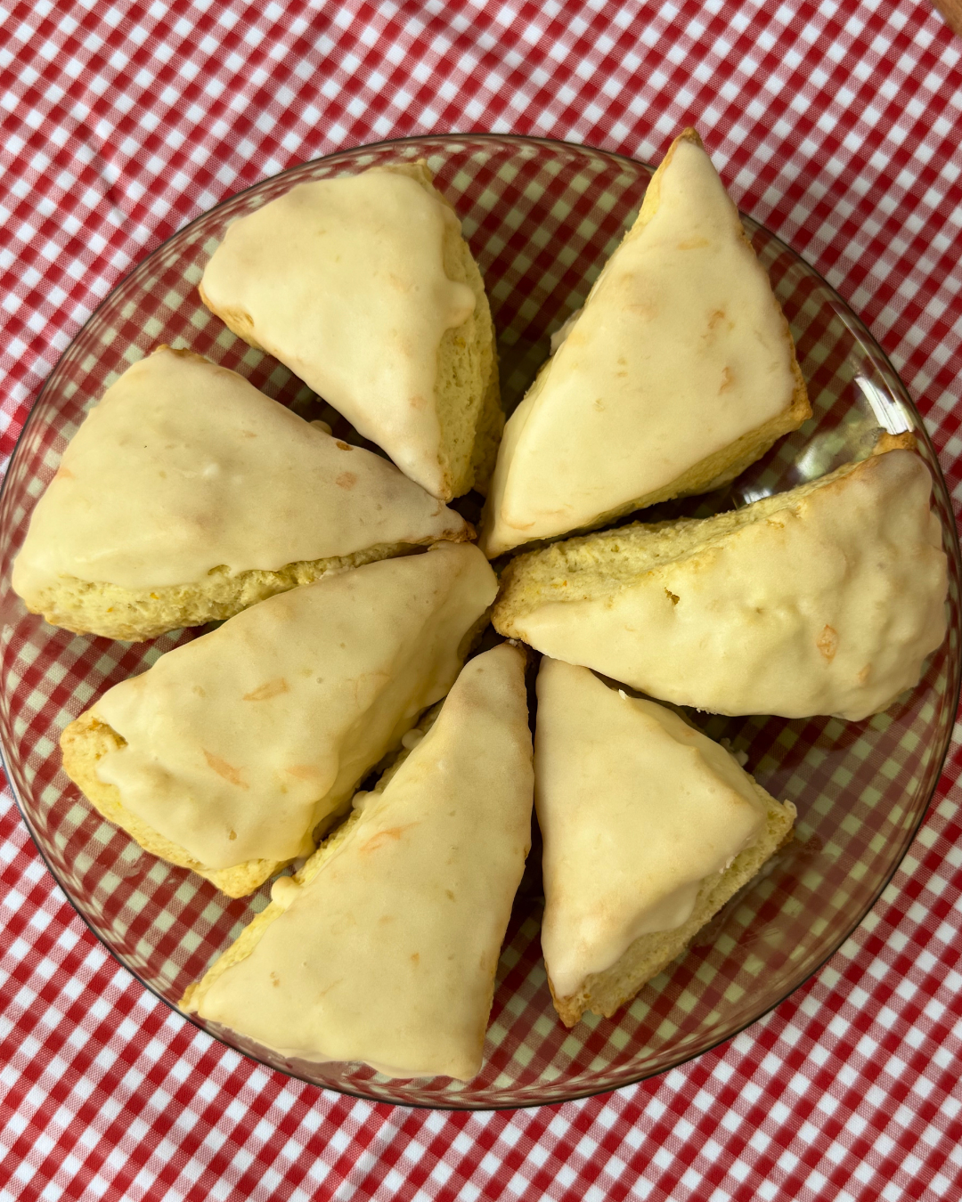 Mini Orange Glazed Scones