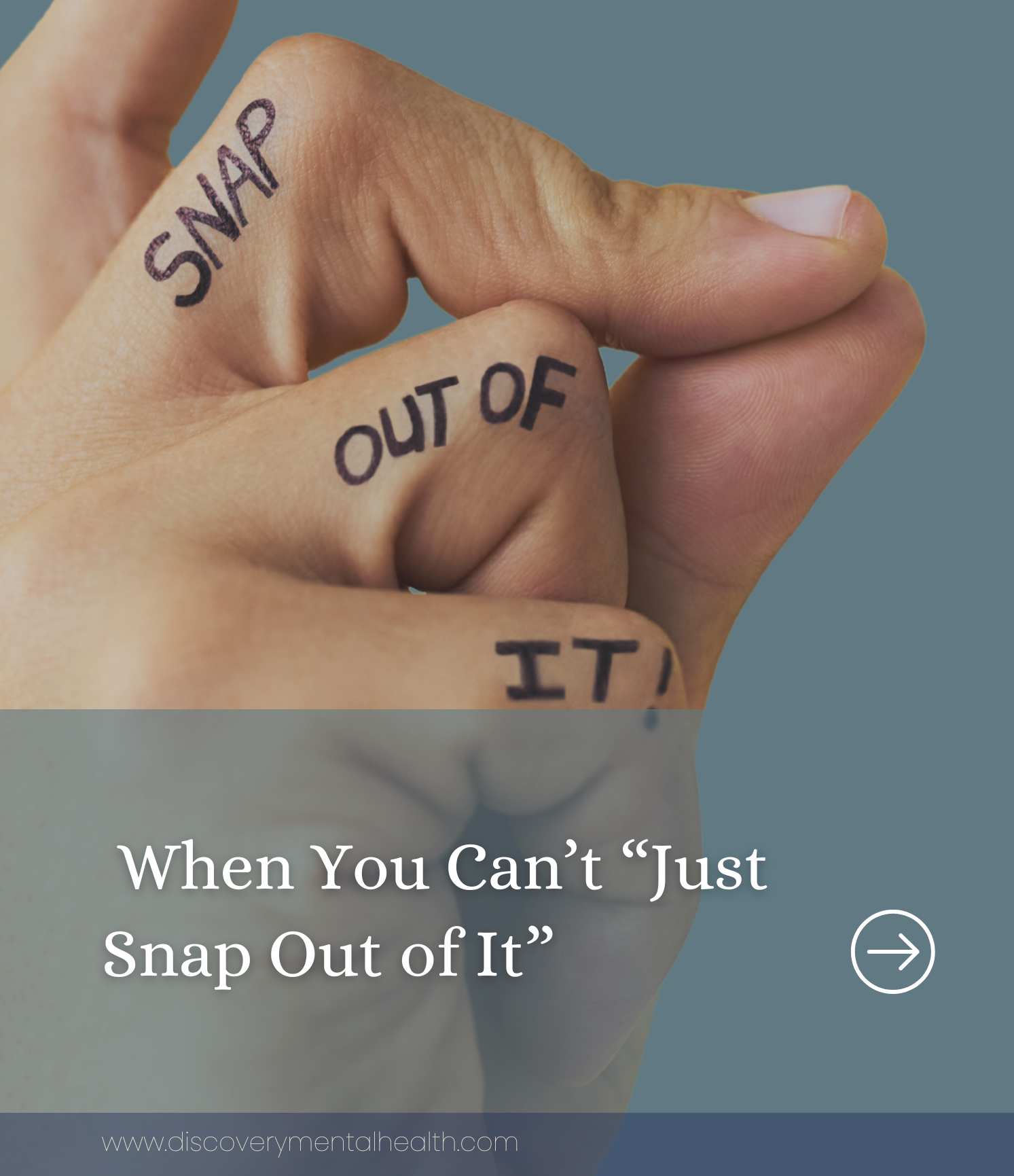When you can't 