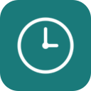 Clock showing the time