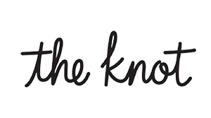 The phrase 'the knot' written in cursive text with a black background.