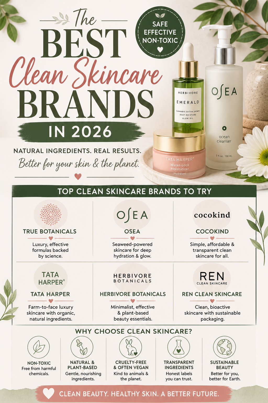 Best Clean Skincare Brands in 2026: Your Guide to Radiant, Non-Toxic Skin