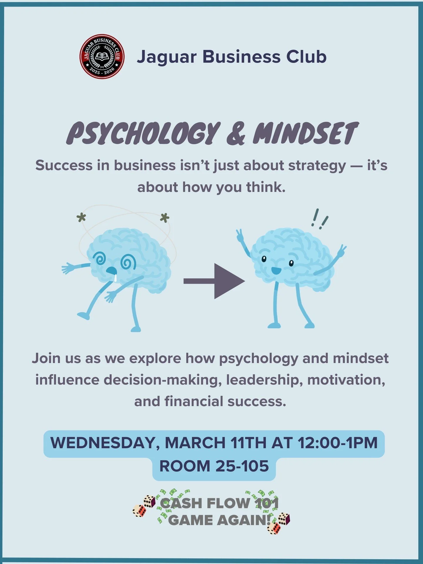 Success in business starts with the right mindset. 🧠📈

Join us at our next Business Club meeting where we&rsquo;ll dive into the psychology behind success and how mindset shapes leadership, decision-making, and entrepreneurship.

We&rsquo;ll discus