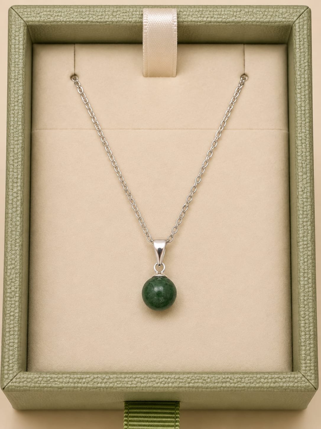 Gem Ball Pendant – Choose Your Gem