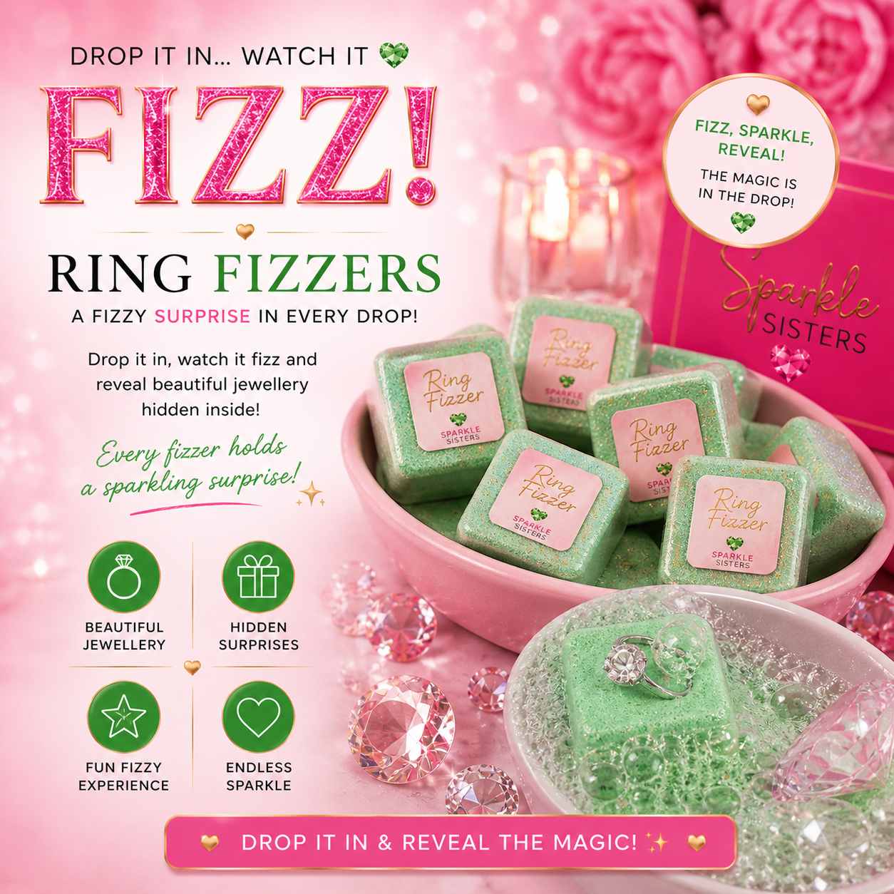 💍 Ring Fizzers – Reveal Your Sparkle ✨