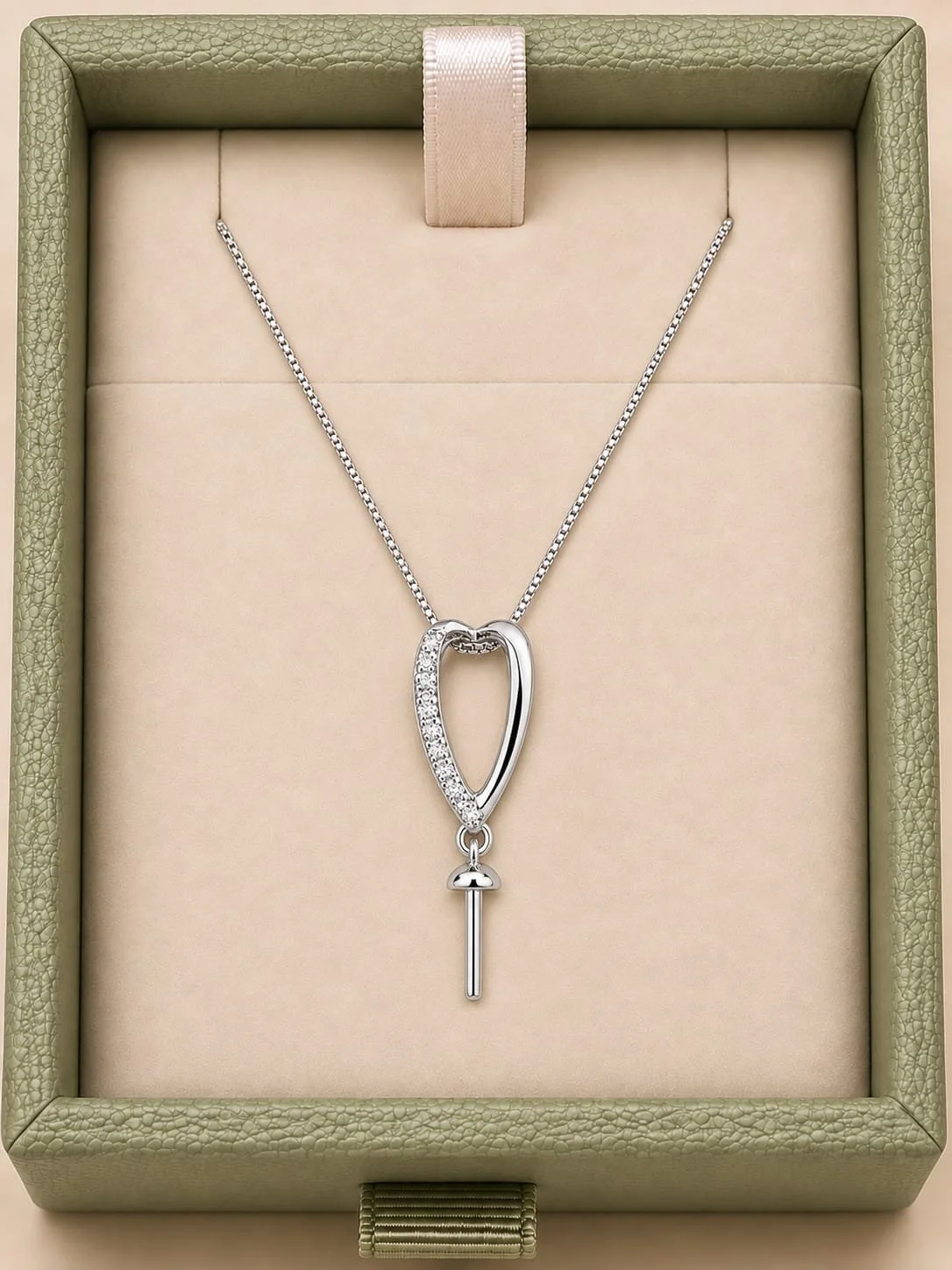 925 Sterling Silver Gemstone Pendant Mount