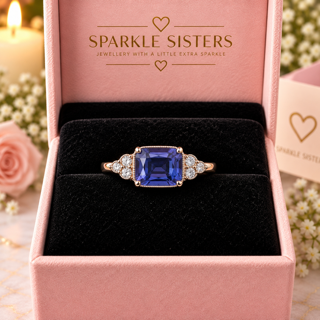 Midnight Blue Sparkle Ring