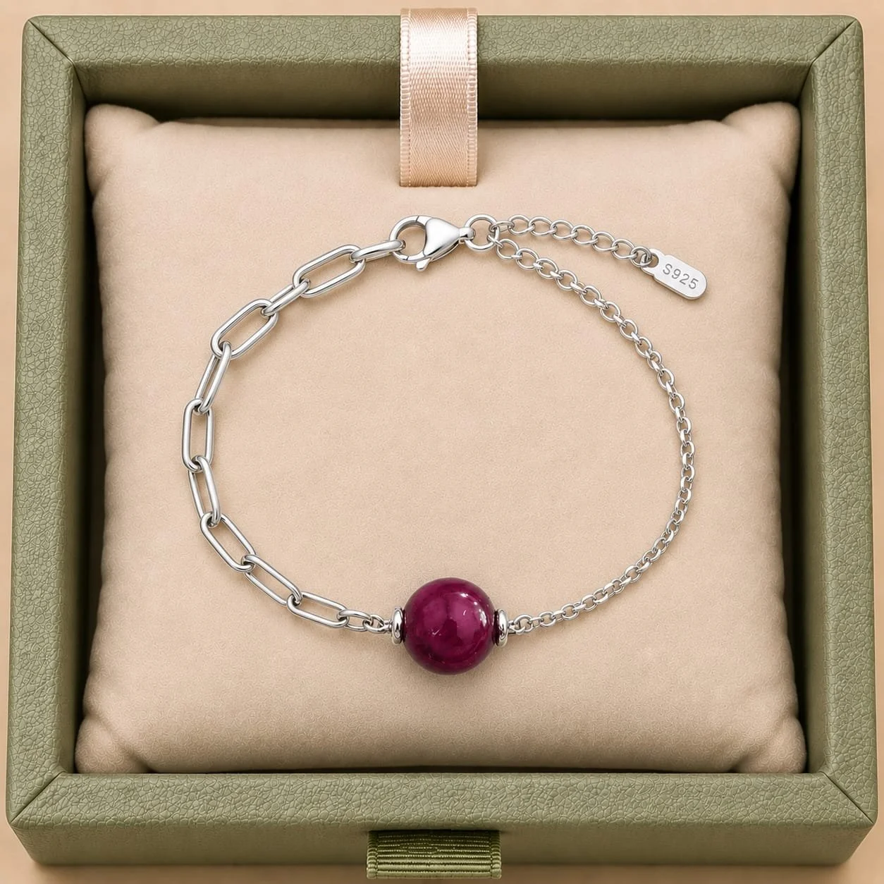 925 Sterling Silver Gemstone Bracelet