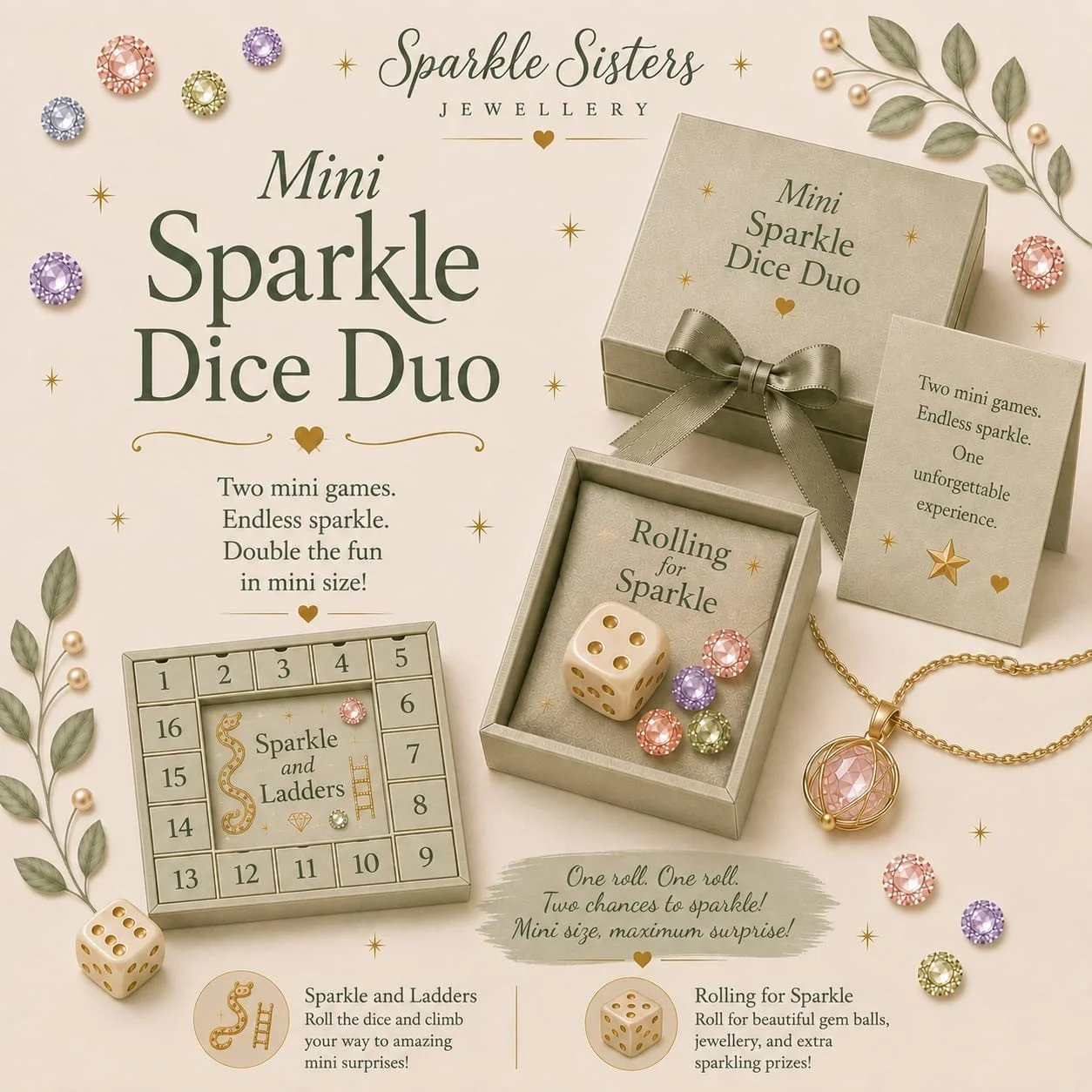 Mini Sparkle Dice Duo