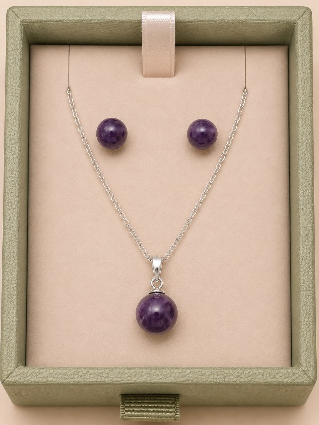 Sparkle Amethyst Gem Ball Set