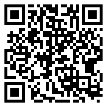 A QR code against a white background.