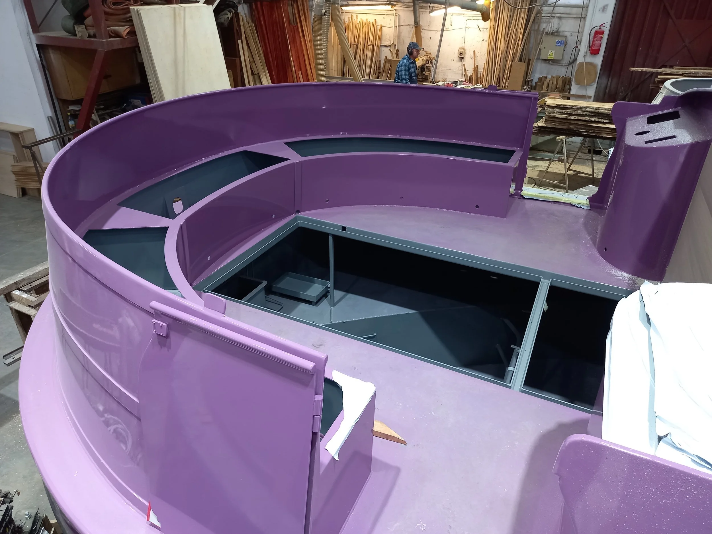 Before the stern gets the boat's engine 