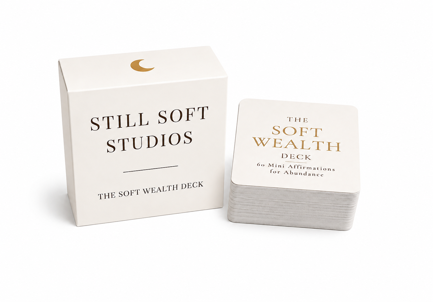 Soft Wealth Affirmation Deck™ | 60 Luxury Affirmation Cards