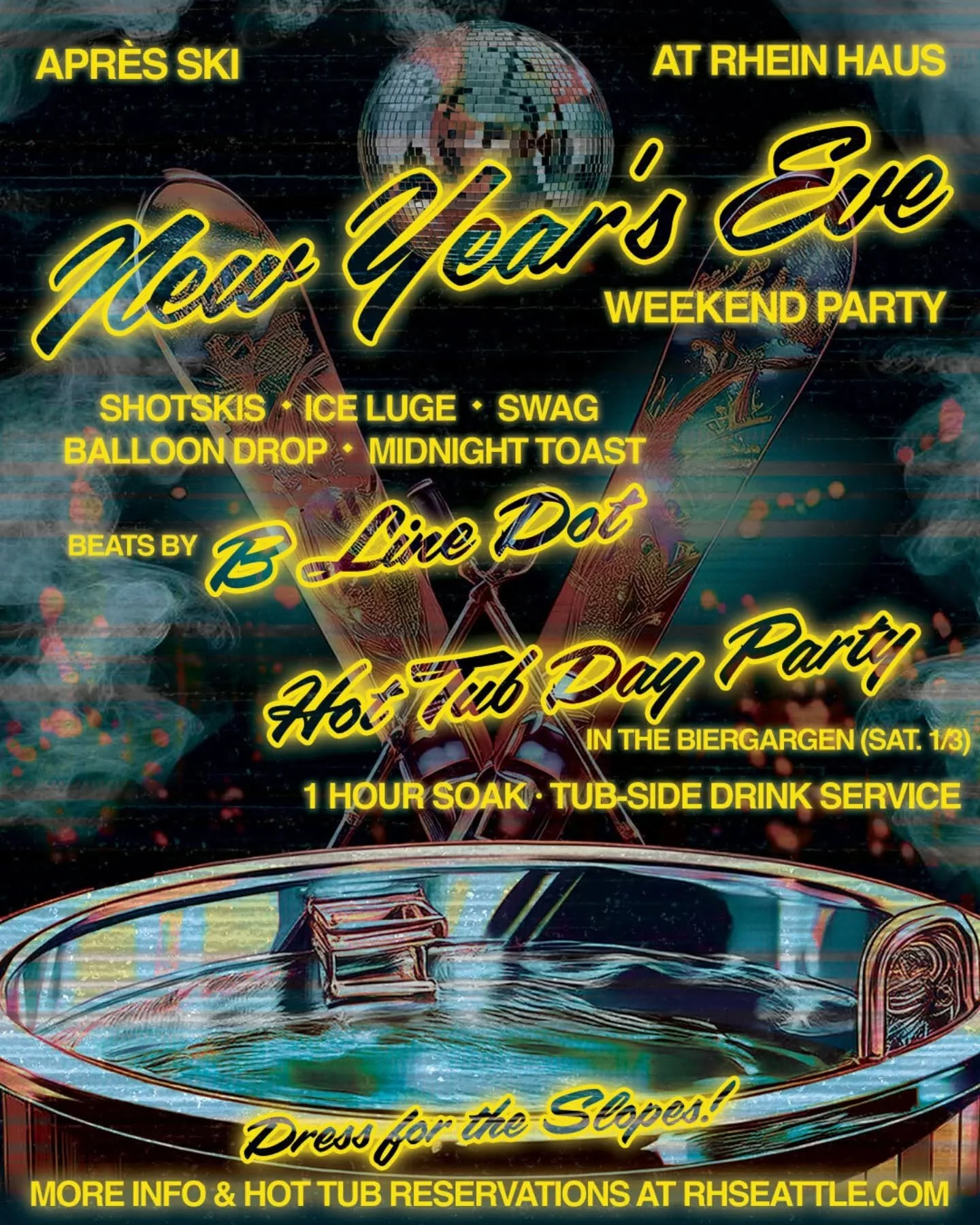 ⛷️ Ring in 2026, Apr&egrave;s Ski Style! ❄️

We&rsquo;re bringing the slopes to our Haus for NYE&mdash;and it&rsquo;s gonna be hot 🔥 Think shotskis, ice luge, hot drinks, DJ @b_line_dot and @djtoxic_1one spinning mountainside, and let&rsquo;s just s