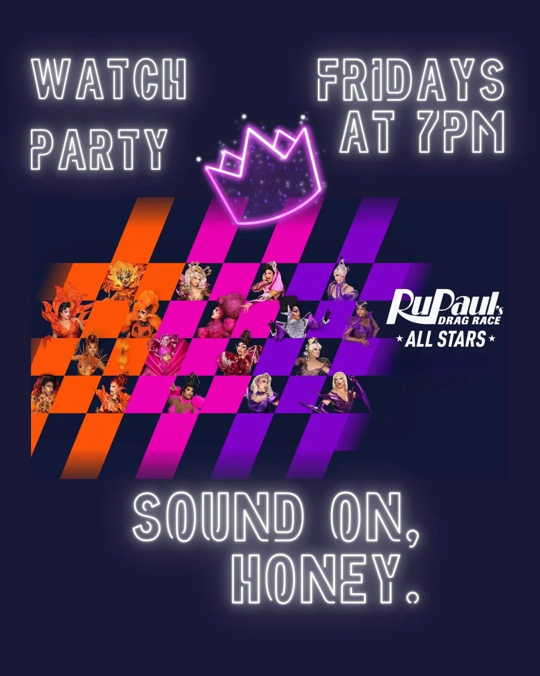 All Stars is back and we are here for it!

Join us every Friday starting May 8th in the Bier Hall @7pm for RuPaul's Drag Race All Stars.

Catch every twist, read, and lip sync with us as Drag Race All Stars returns to snatch crowns and a few feelings