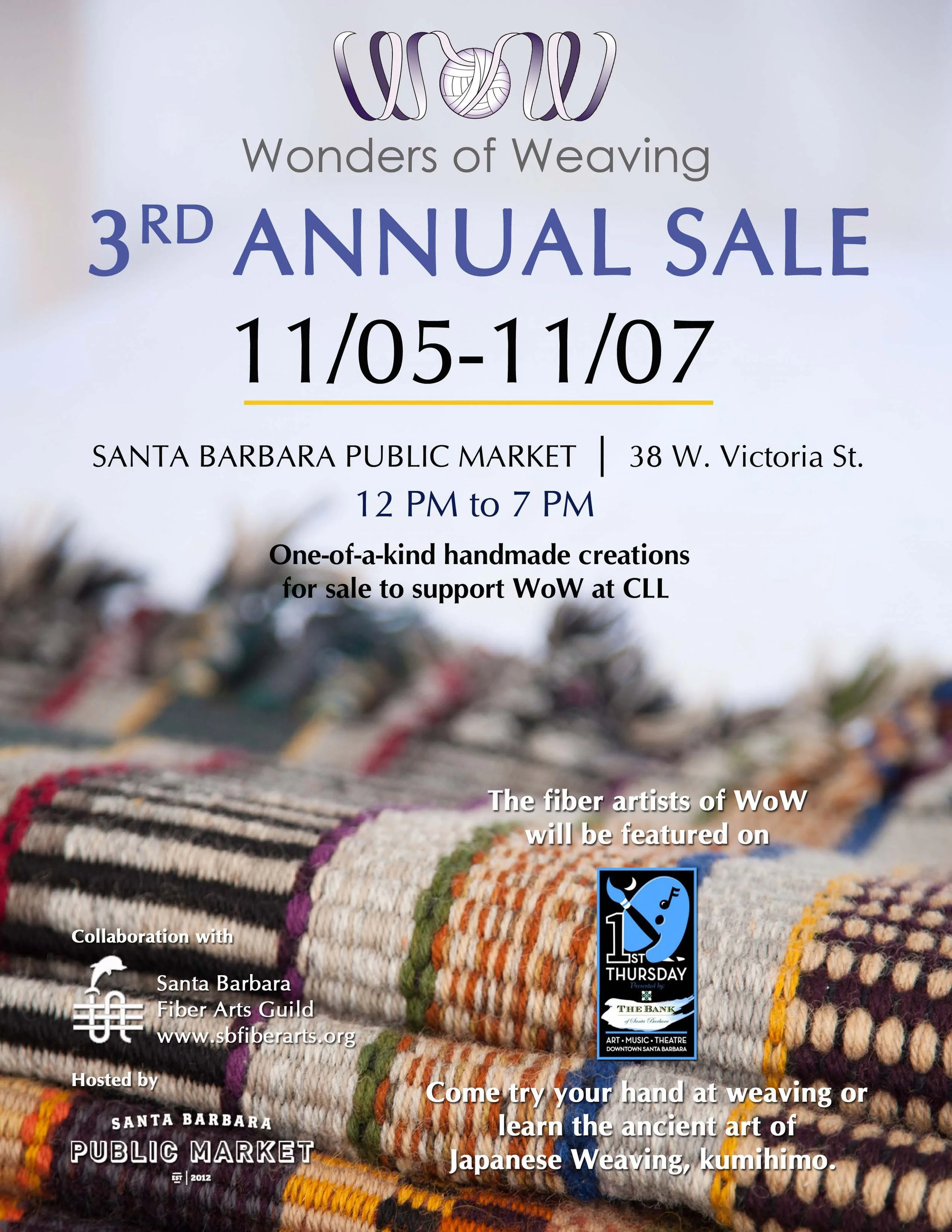 UPCOMING in November and October!