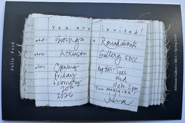 Swings and Roundabouts - Following the Thread - the work of Julia Ford, Fiber Artist