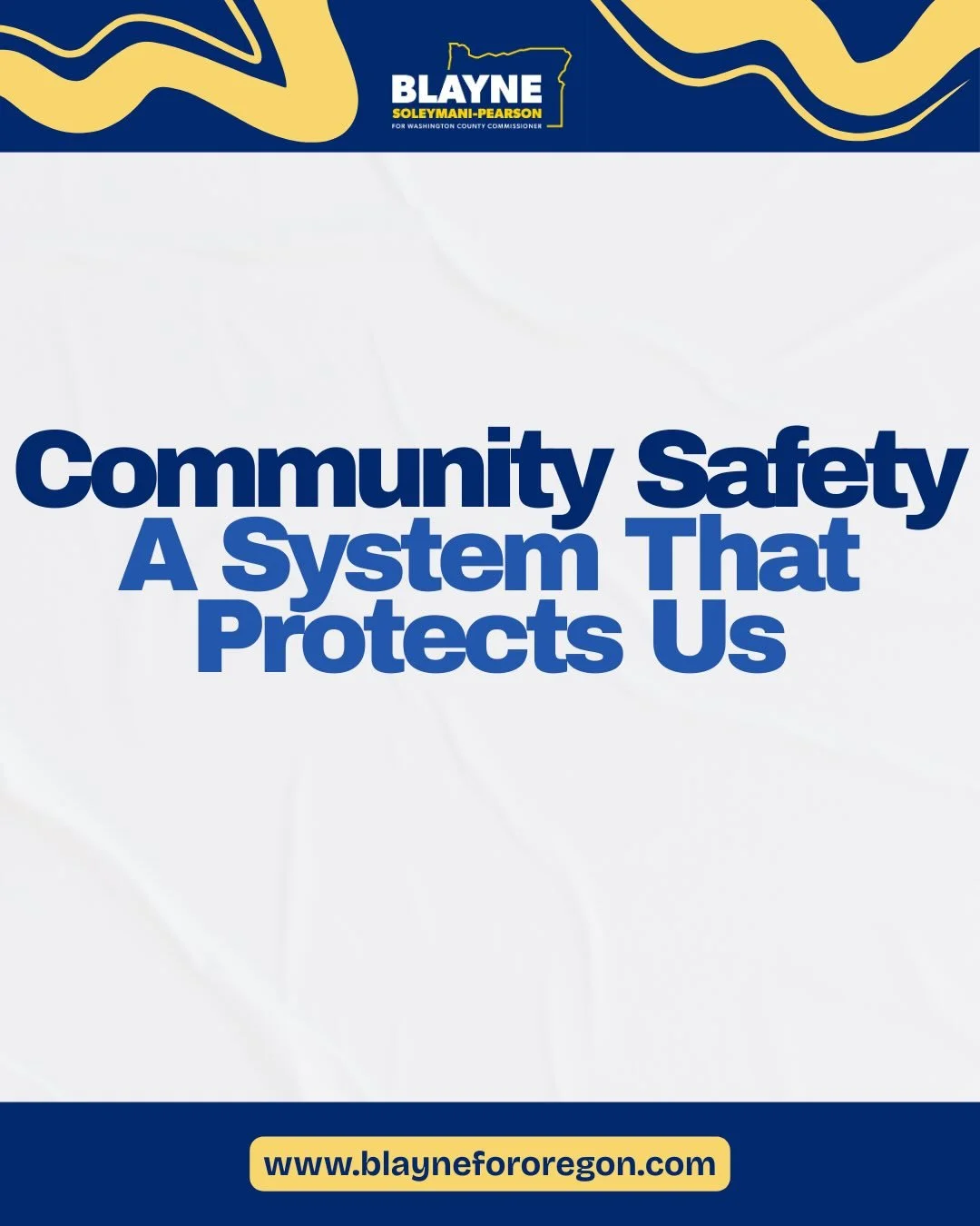 Community safety is about protecting people. Families deserve dignity, transparency, and a system that actually works. 

We&rsquo;re done with broken systems. We&rsquo;re building a safer Washington County District 2 by putting people first.

#Commun