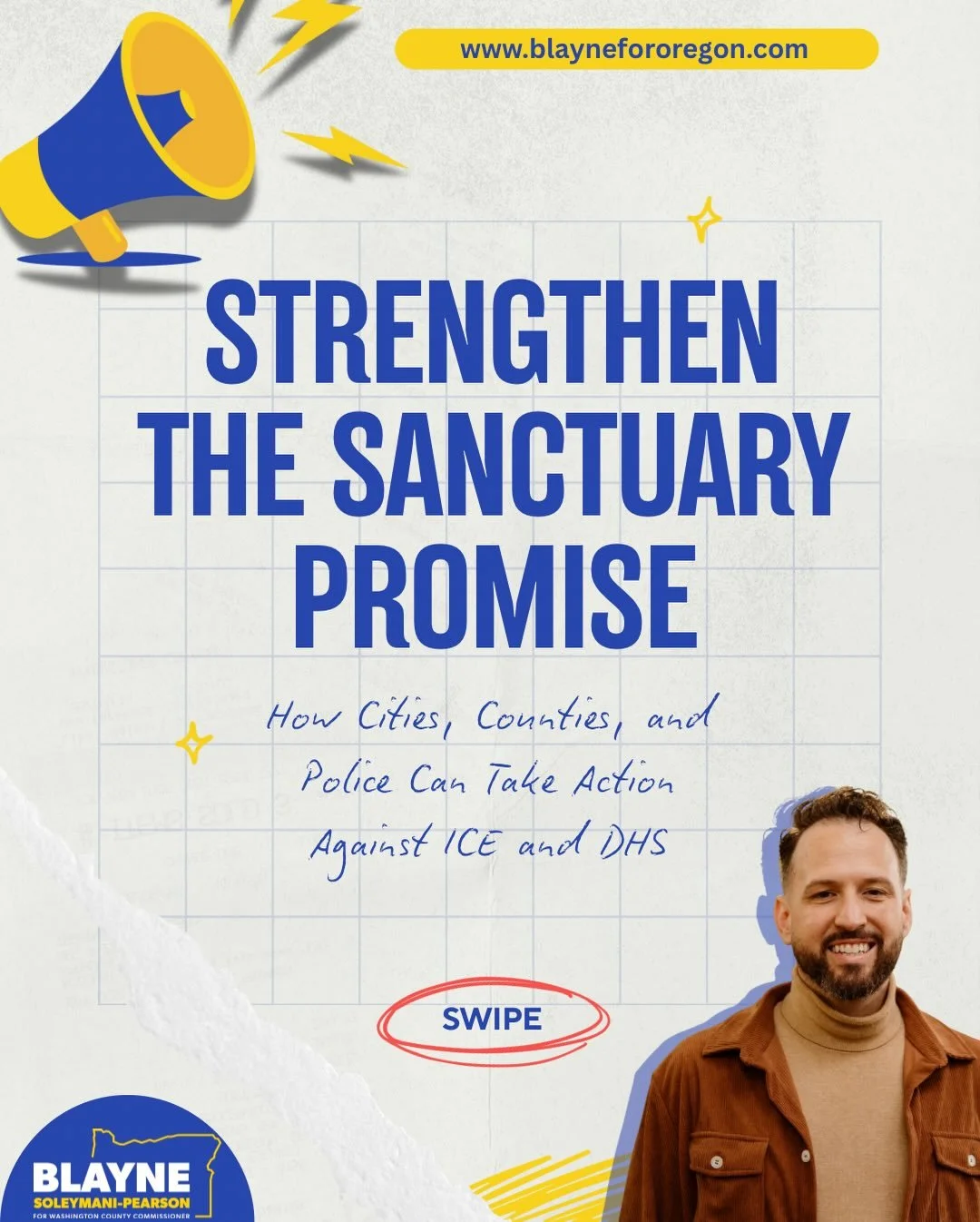 Sanctuary isn&rsquo;t just a promise. It&rsquo;s a practice.
This is how local governments can protect families, uphold public safety, and hold federal overreach accountable.
Swipe to see the concrete steps we can take.

#washingtoncounty #district2 