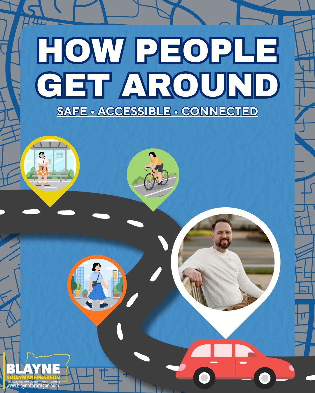 The future of getting around is looking bright!
From more EV charging to safer streets and affordable transit, we&rsquo;re building communities that move smarter, greener, and together. 
Better transportation means happier neighborhoods, cleaner air,