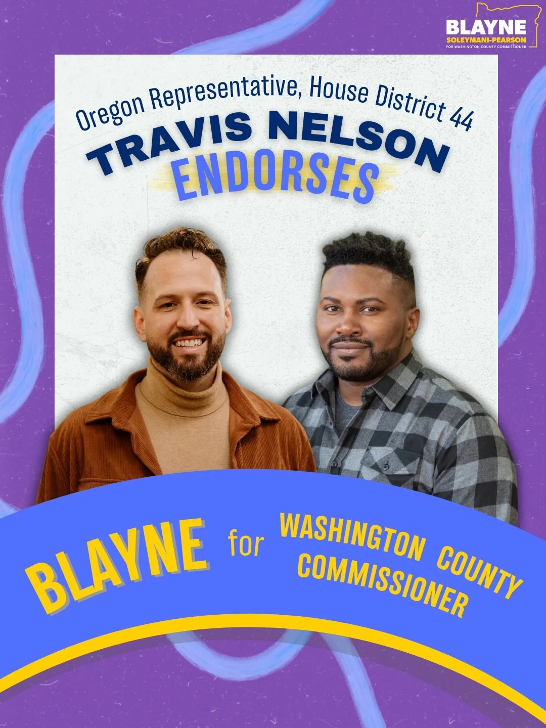 Thank you Representative Nelson for your support and belief in our vision for Washington County. Together, we&rsquo;re fighting for leadership that listens, serves with integrity, and creates opportunity for everyone.

#WashingtonCounty #OregonPoliti
