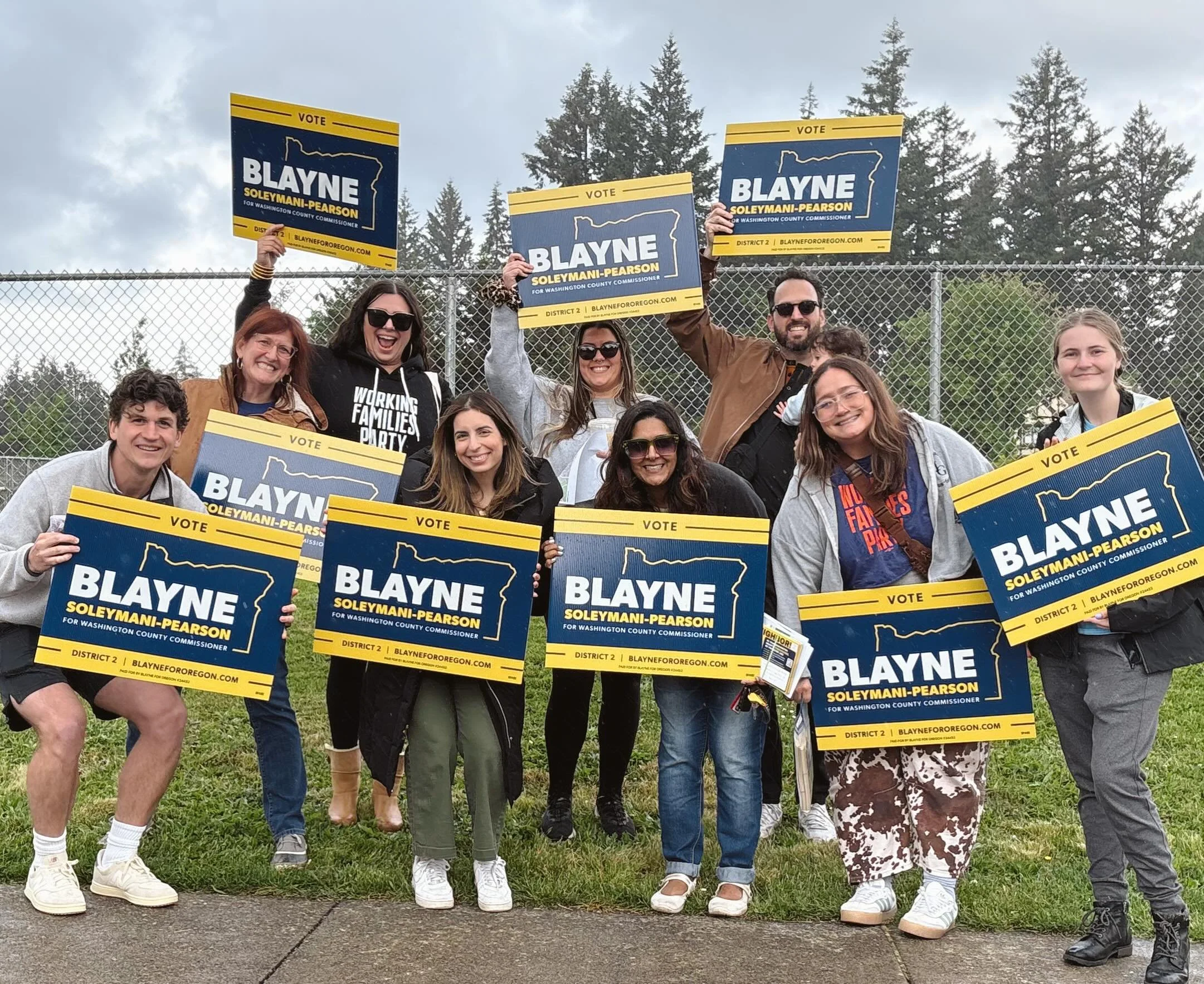 Rain? Hail? Doesn&rsquo;t matter to us! Thank you to everyone who came braved the storm and came out to help. Couldn&rsquo;t have done it without you all.

The cutest canvasser even found a little puddle to play in. Everyone wins! Don&rsquo;t forget 