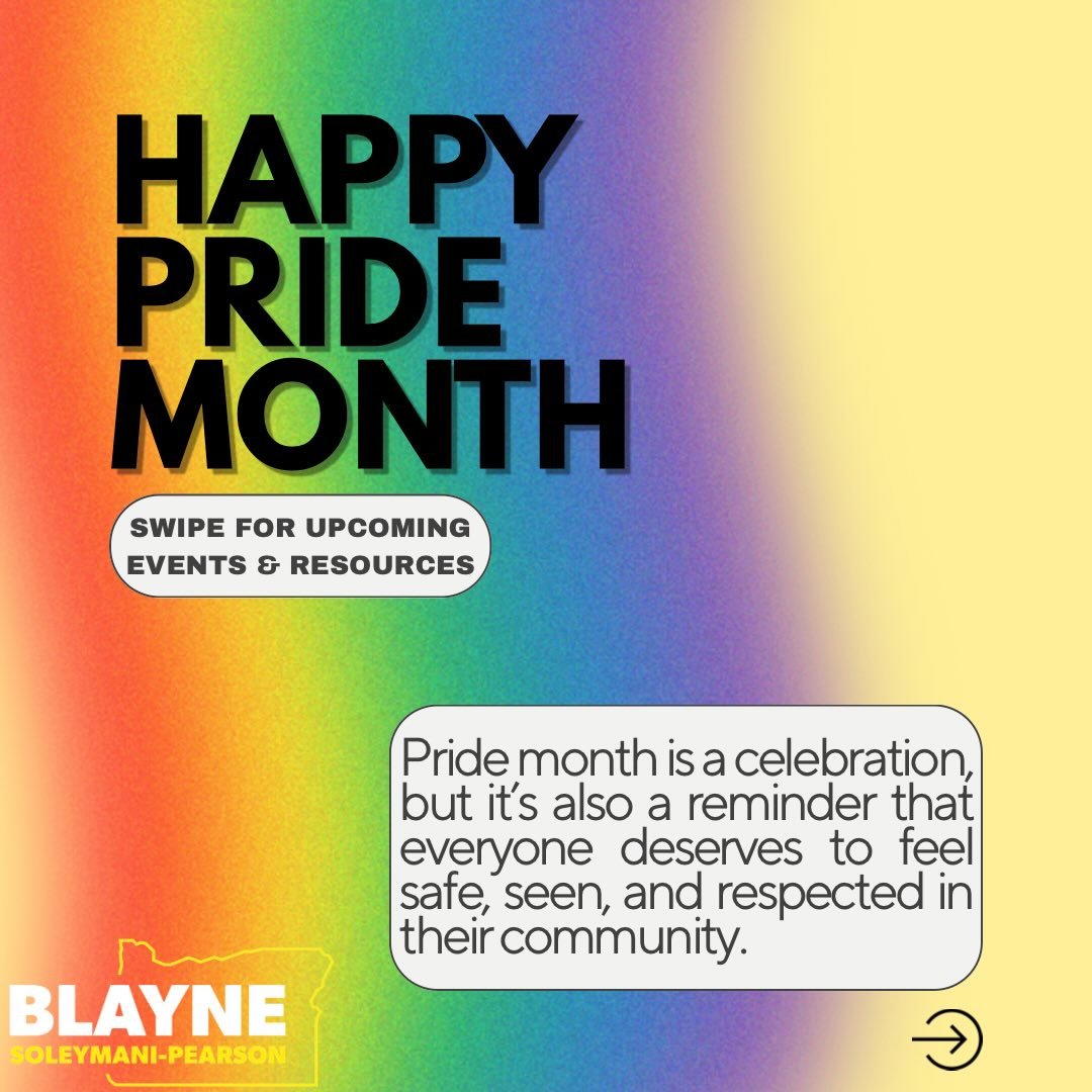 Happy Pride Month! As an ally, I&rsquo;m proud to celebrate and support the LGBTQ+ community this month and throughout the year. There will be many great opportunities for joyful celebration this month, here are just a handful of local events! It&rsq