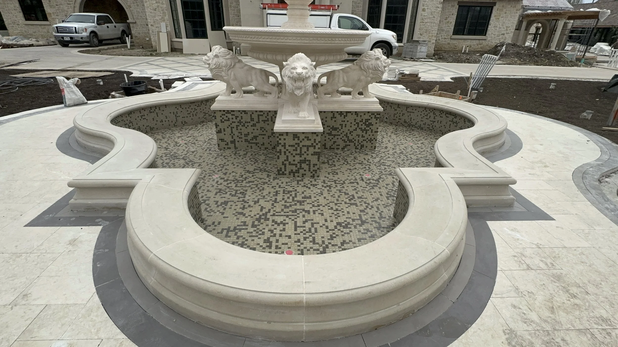 Outer Wall of Fountain