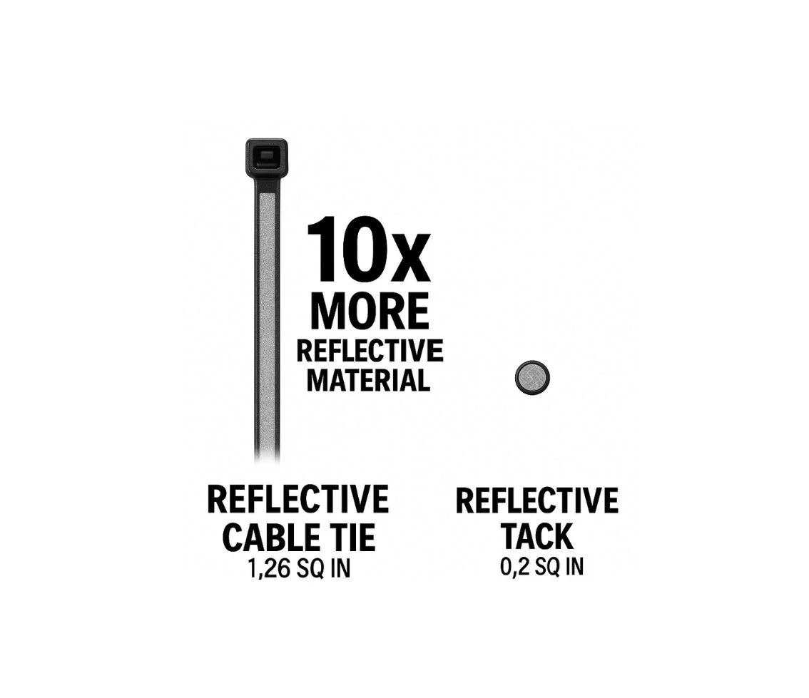 25 count Reflective zip ties — Mullins Made