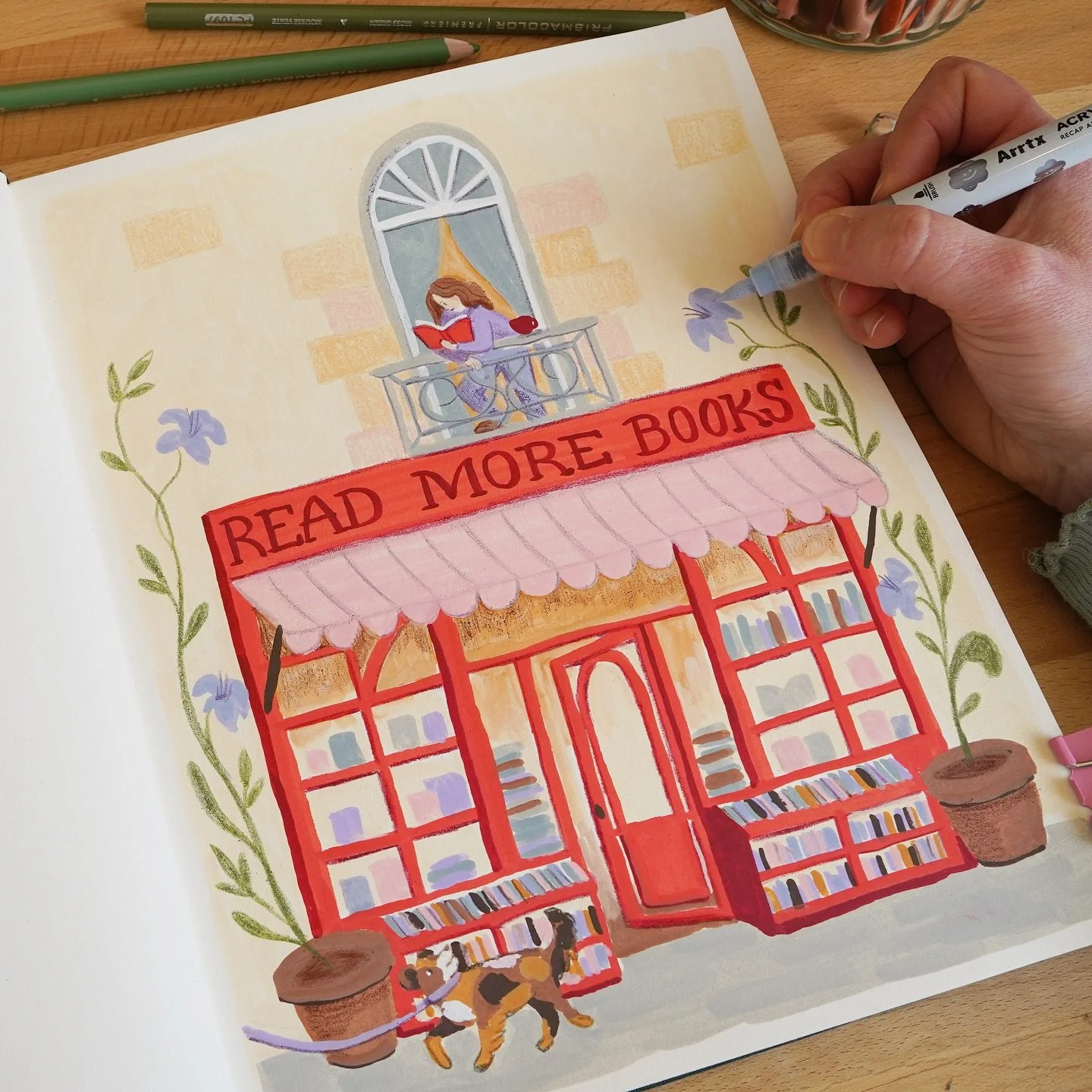 This is my take on the march foto of the #addcharacter2026 by @housecatillustration 
You can watch the Youtube video now on my channel pingupen.studio.
It was a great challenge, thank you.😊
#addcharacter
#illustration 
#artist