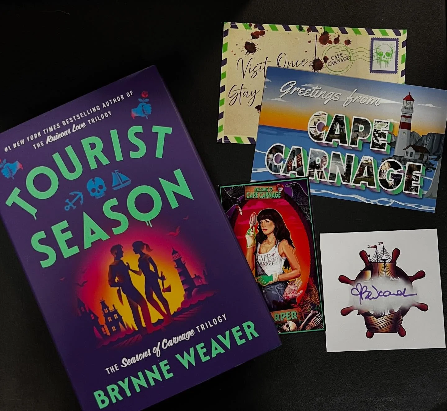 So excited for this new release! Huge shoutout to this wonderful author &amp; her helpers who gave free goodies to indie bookstores to help sell the book! 

Ps. we have three extras in stock w/ extra goodies. In case ya missed out ;)