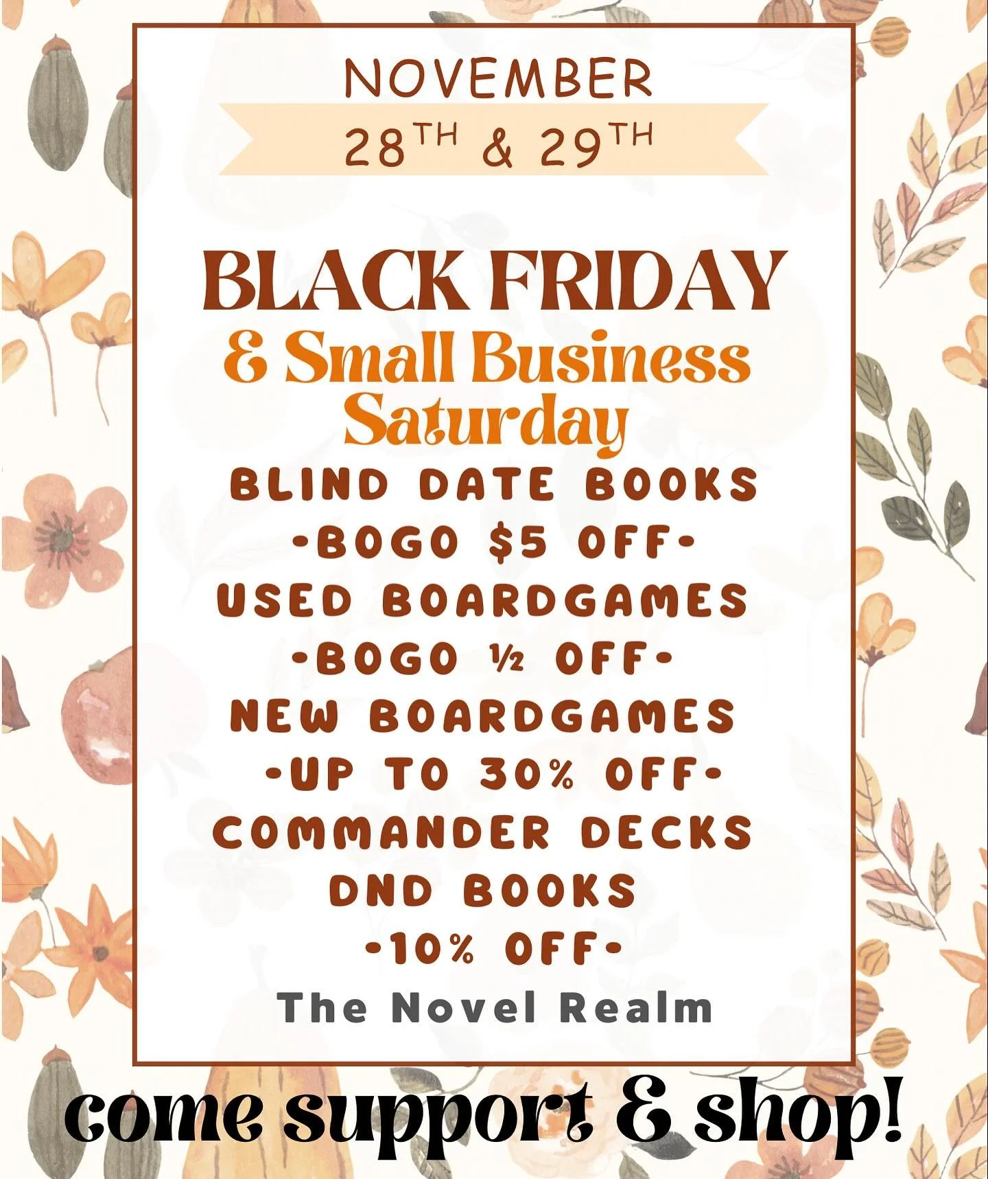 We&rsquo;re going to have some good deals, come get some Christmas shopping done with us! 🎄