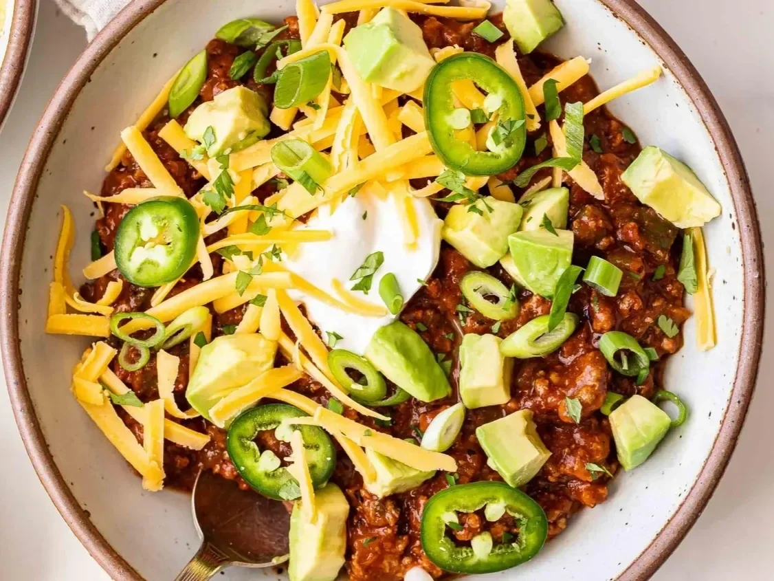 Lower Carb Turkey Chili