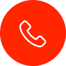 Red phone icon with white telephone receiver graphic