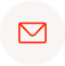 Envelope icon with a red outline.