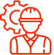 Line drawing of a person with glasses, curly hair, and a suit.