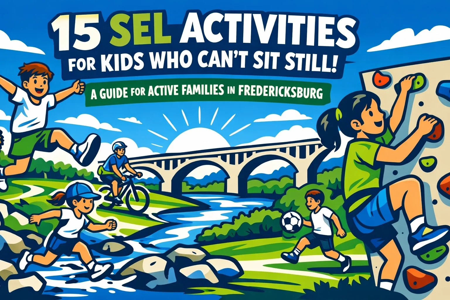 15 SEL Activities for Kids Who Can't Sit Still: A Guide for Active Families in Fredericksburg