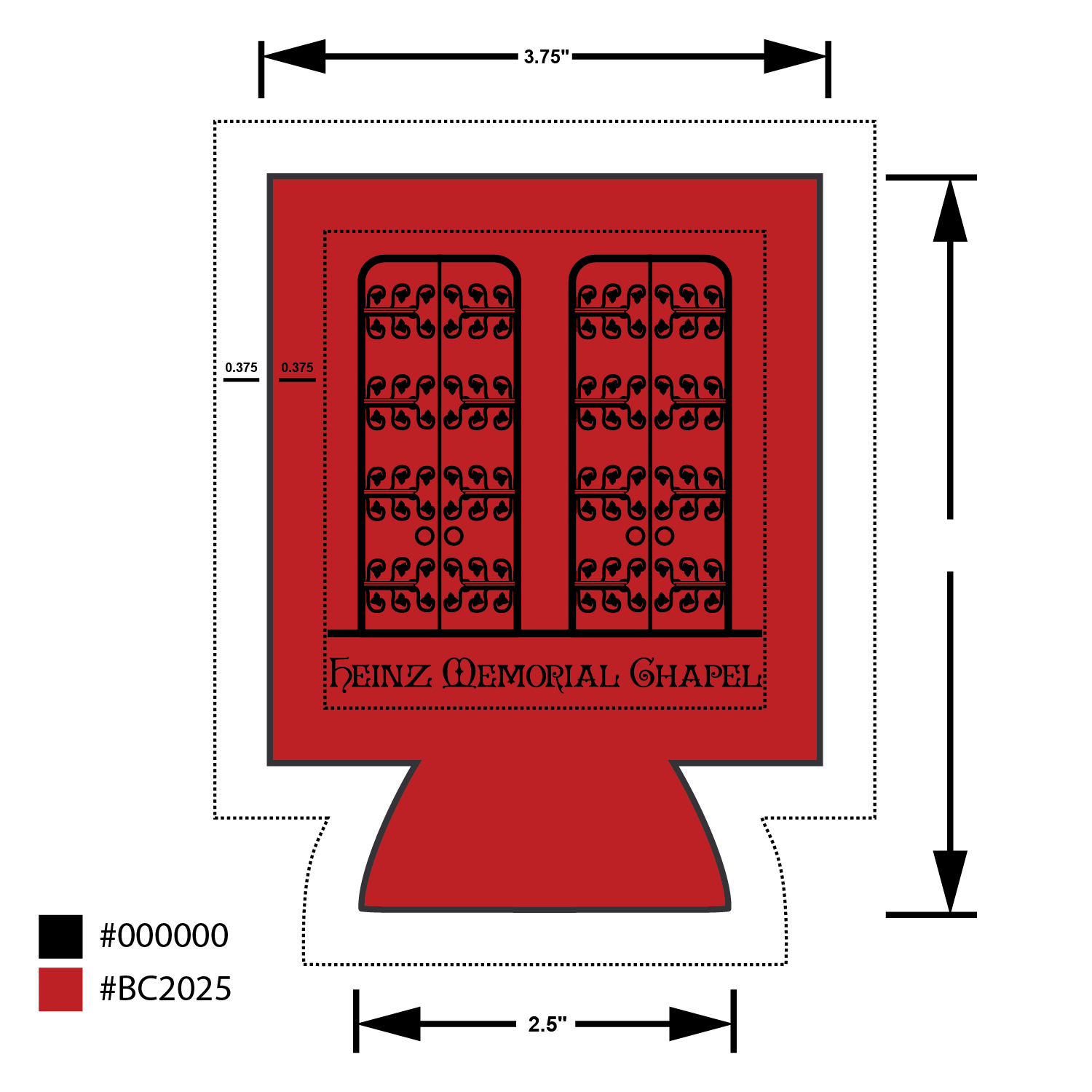 Drink Cozy design for Heinz Chapel March 2025
