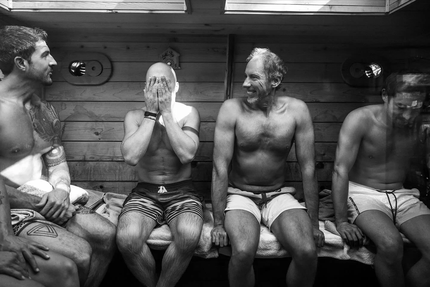 Community is medicine.

The heat humbles us.
The cold wakes us.
Together, they teach resilience.

Oxytocin replaces isolation.
Laughter rewires stress.
Our hearts sync.
Our nervous systems soften.

It&rsquo;s not just a ritual &mdash;
it&rsquo;s a re