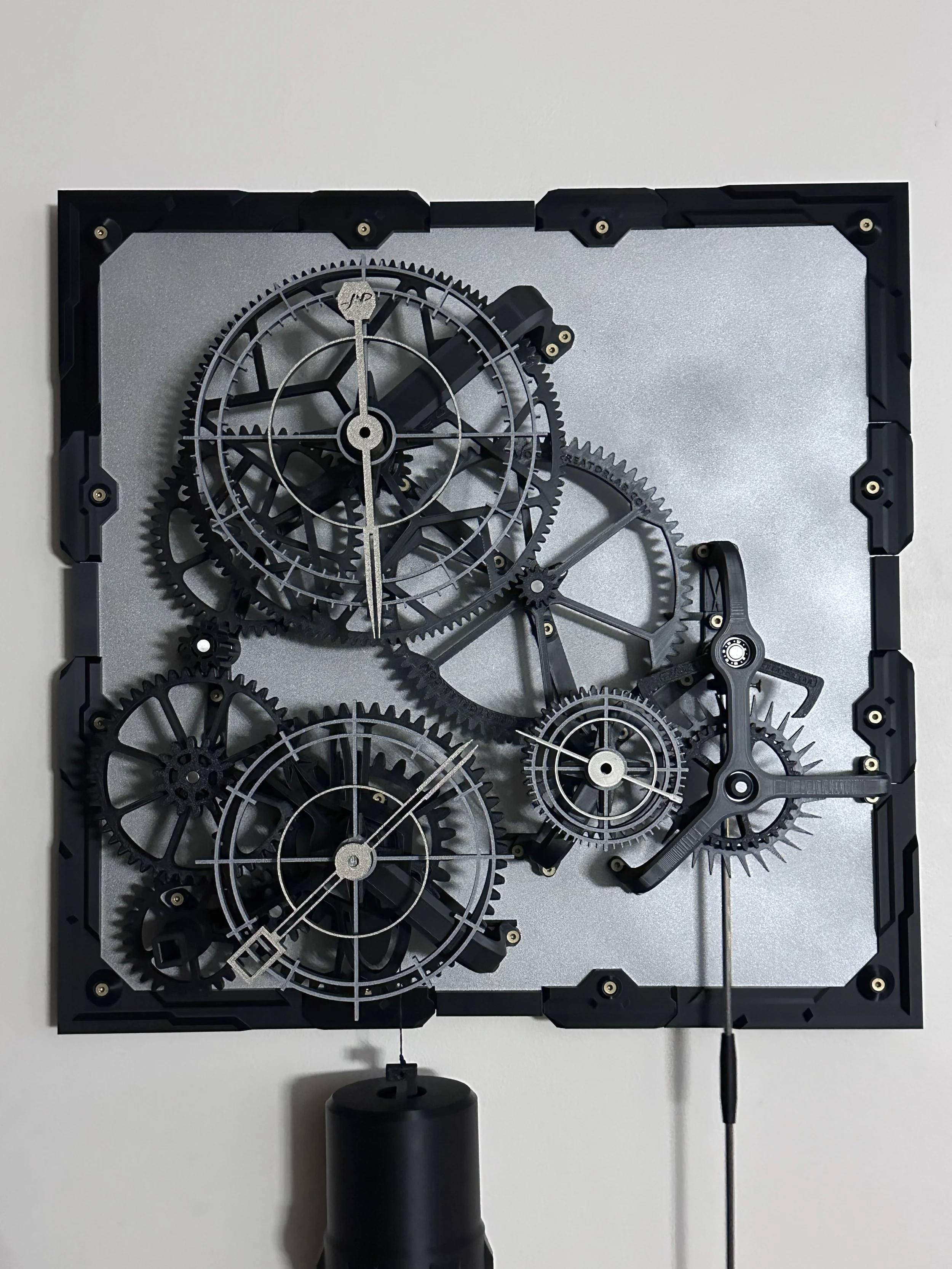 New Modern Renaissance Wall Clock - 3D Print Files, Assembly Kit, and Plans; Only