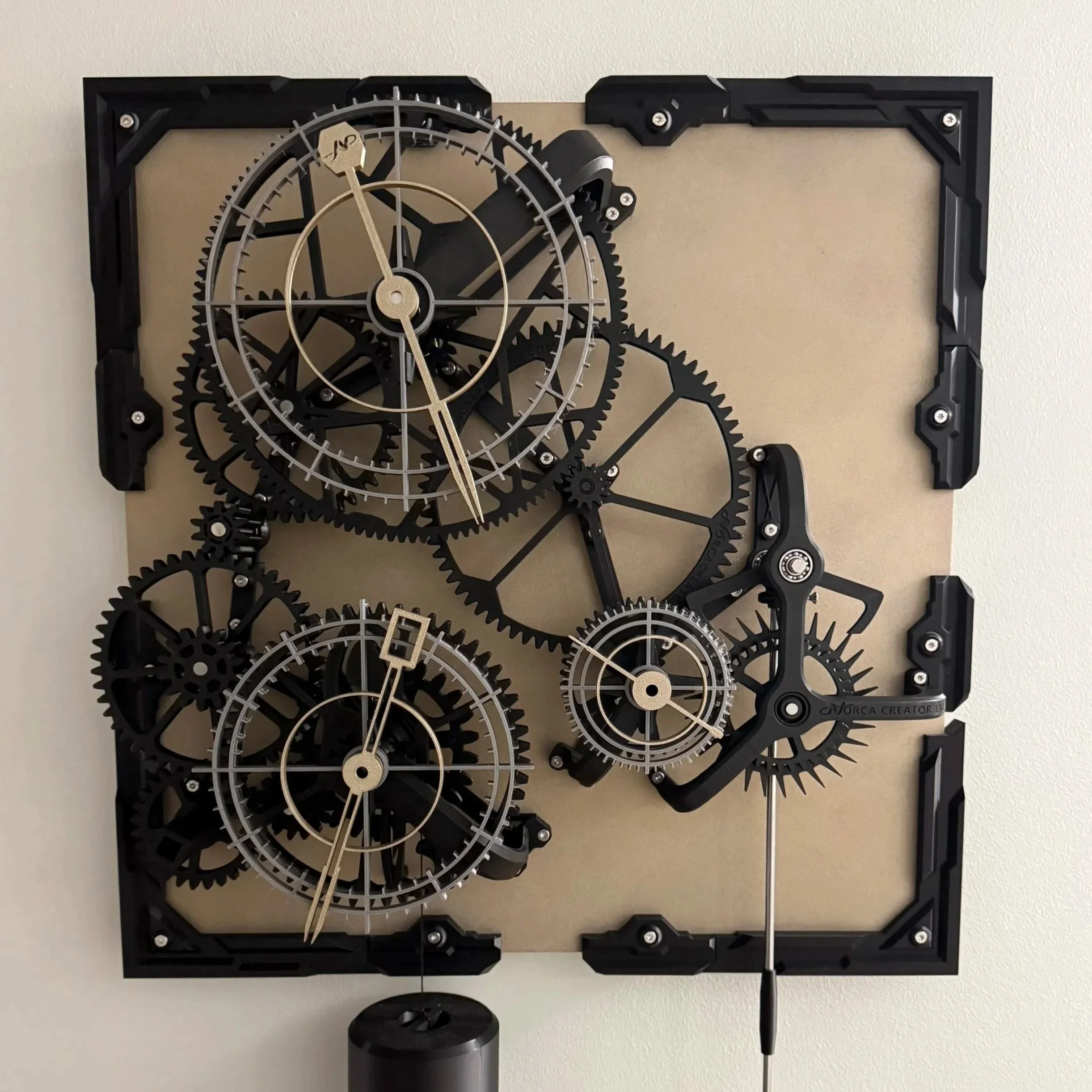 New Modern Renaissance Wall Clock - Fully Assembled