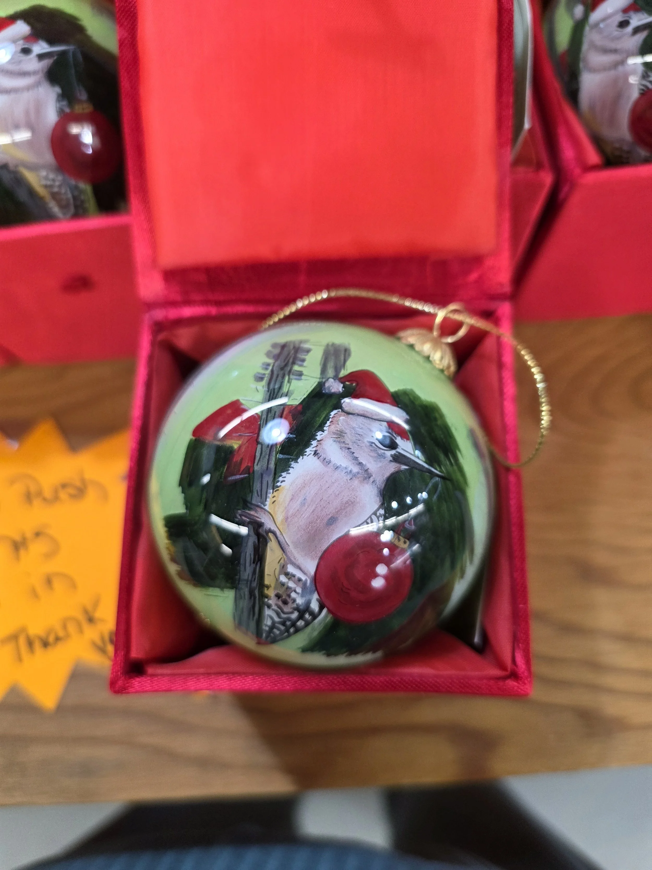 Hand Painted Bird Ornament