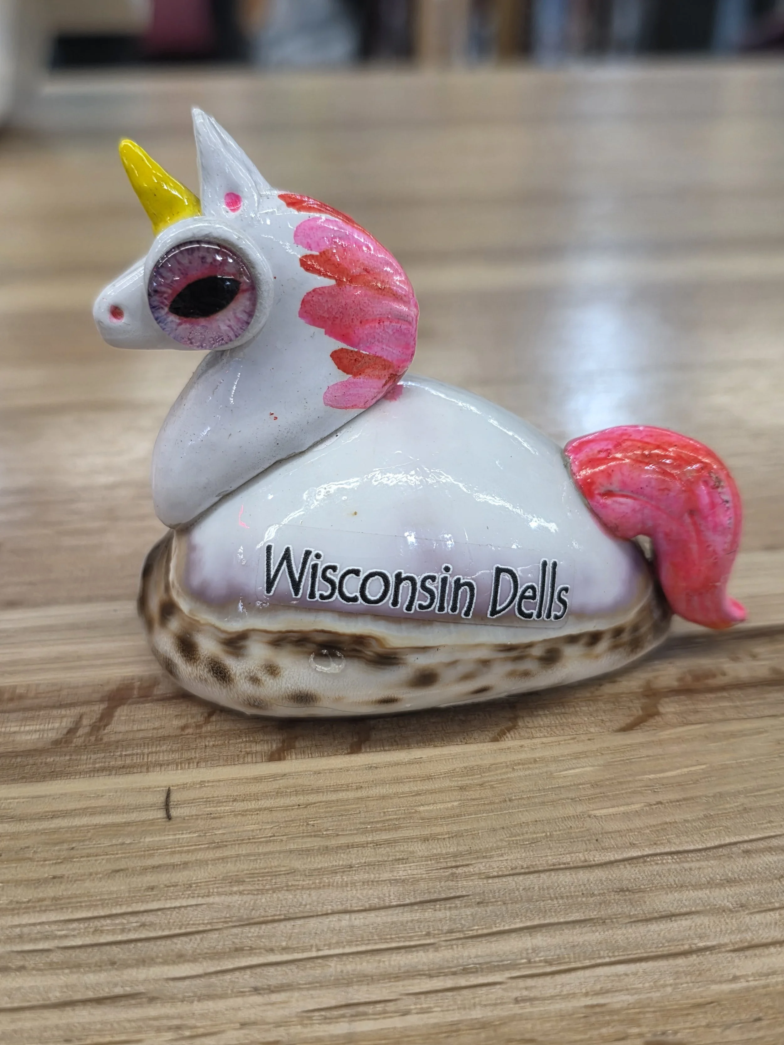 Unicorn On Shell With Crazy Eyes