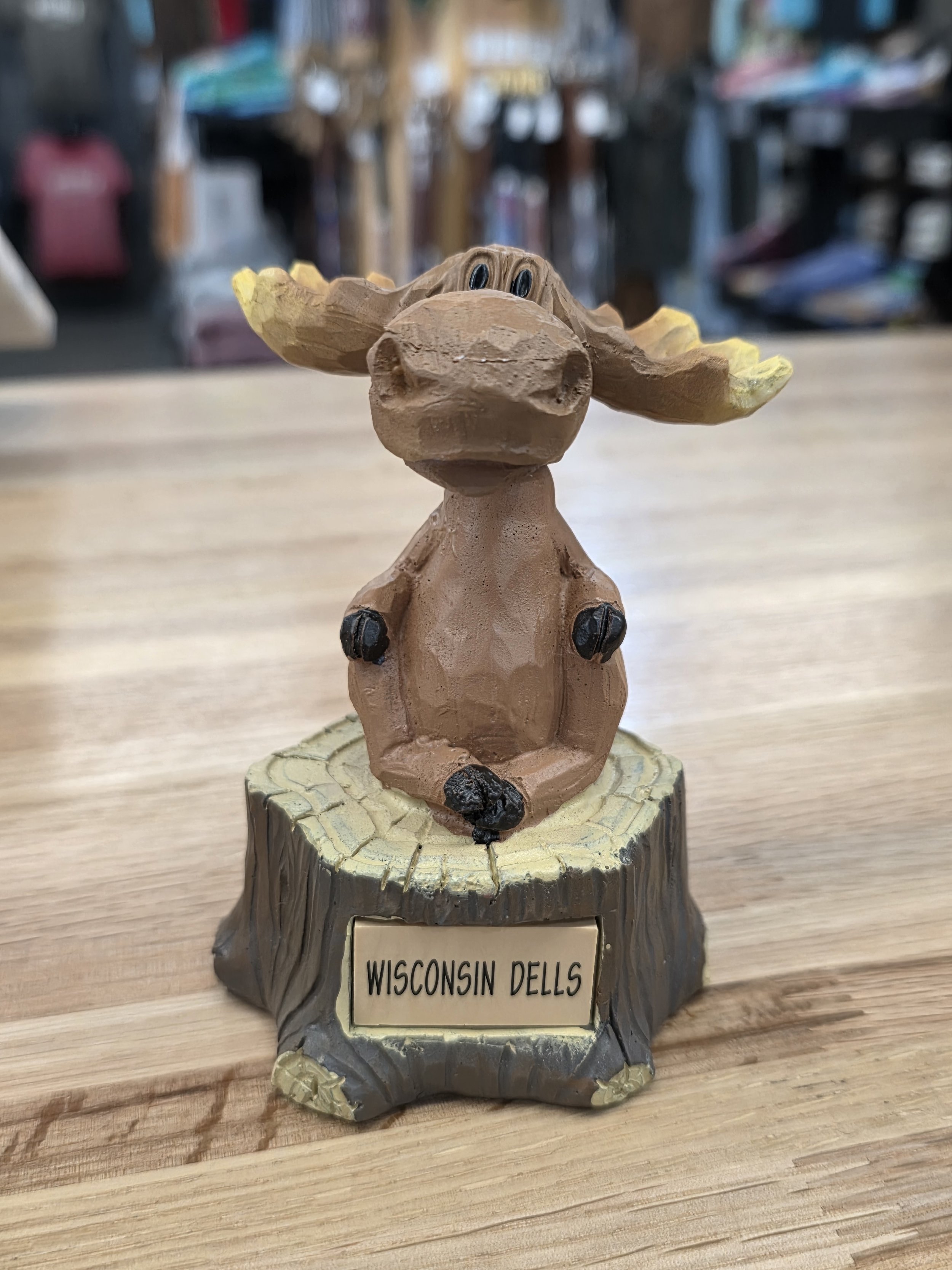 Moose Bobblehead With WD Plaque