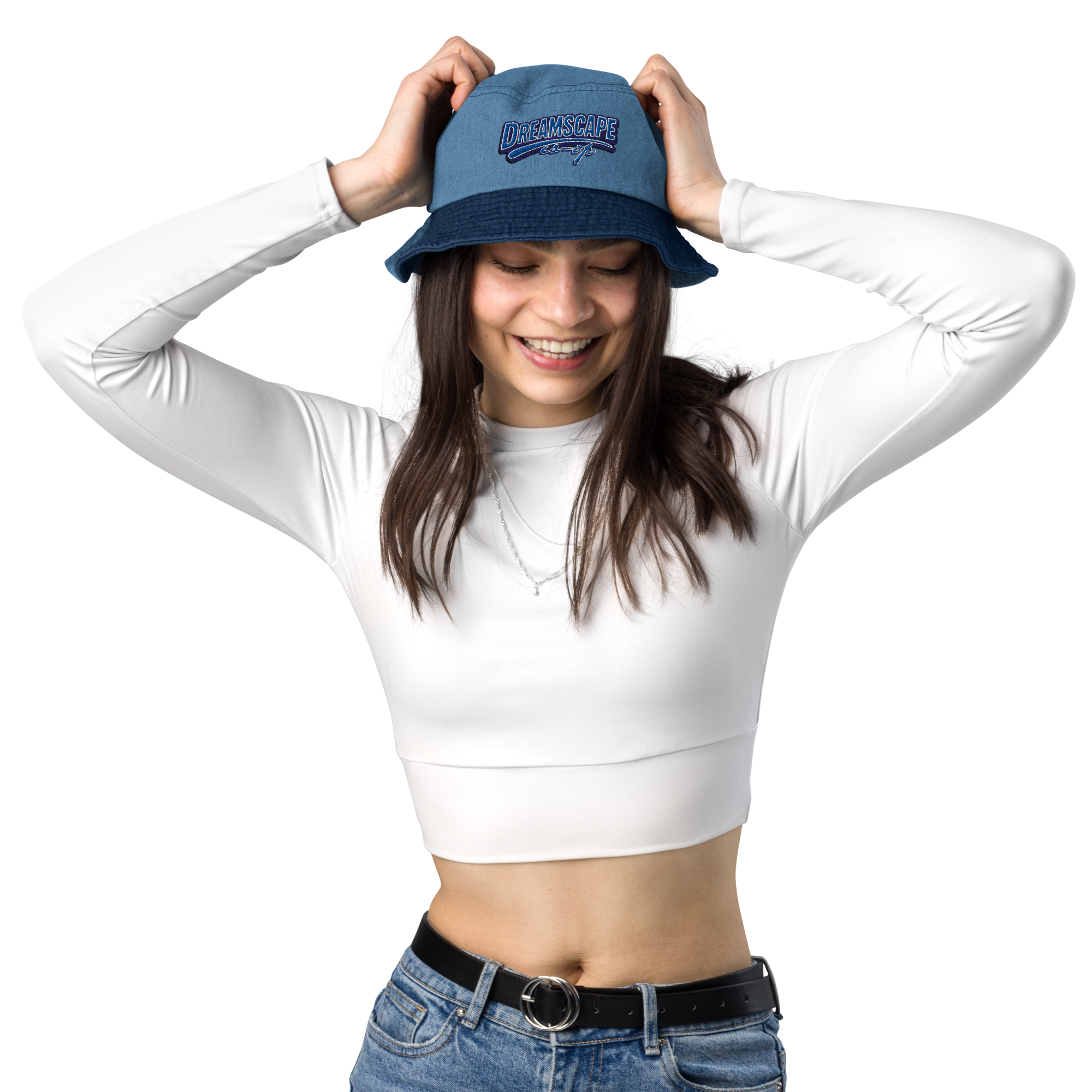 Dreamscape 90's Vibe Denim Bucket Hat