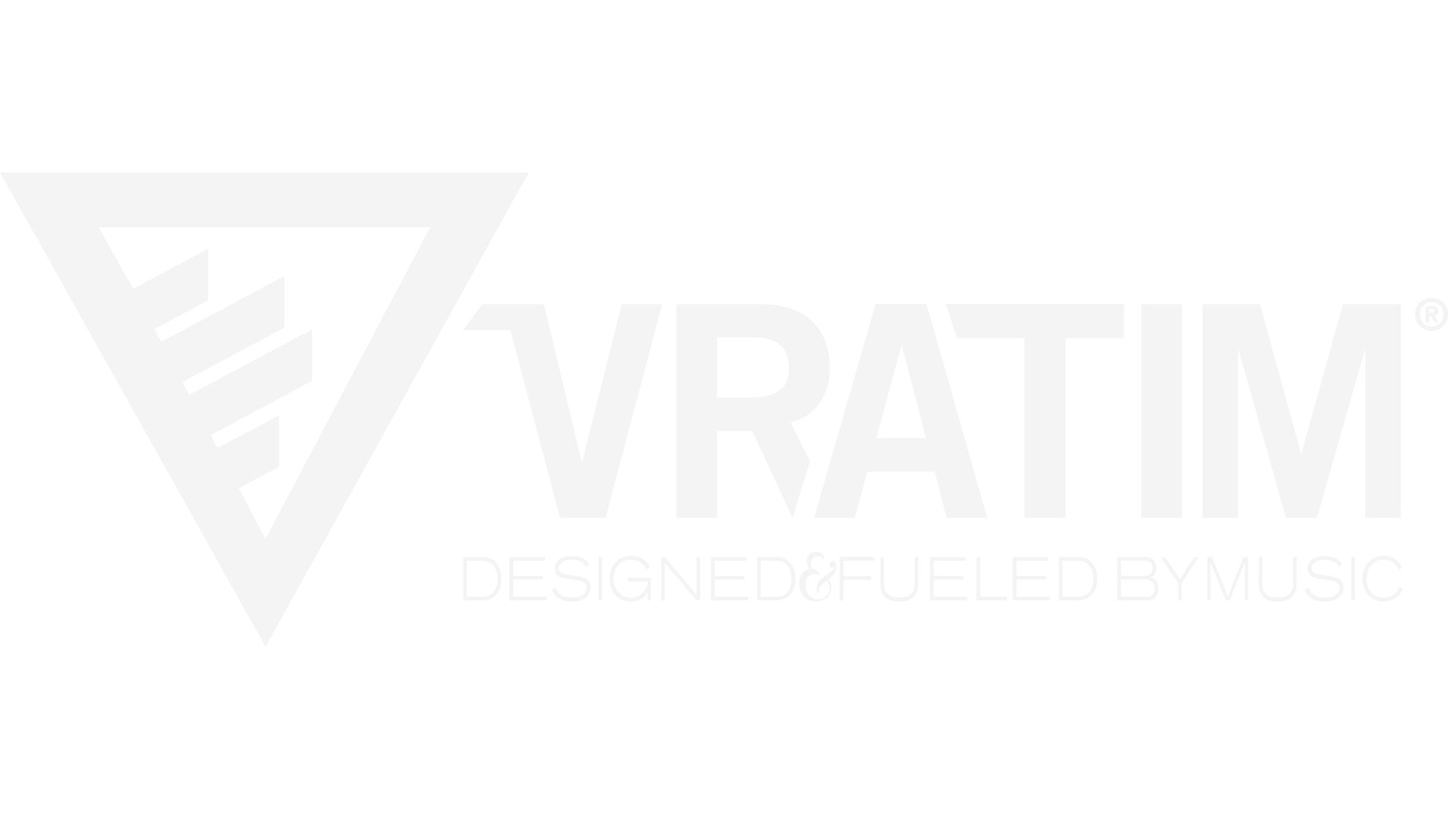 Logo for VYATIV, a record producer and music artist, featuring a stylized triangle with internal lines and the text 'VYATIV' and 'DESIGNED & FUELLED BY MUSIC'.