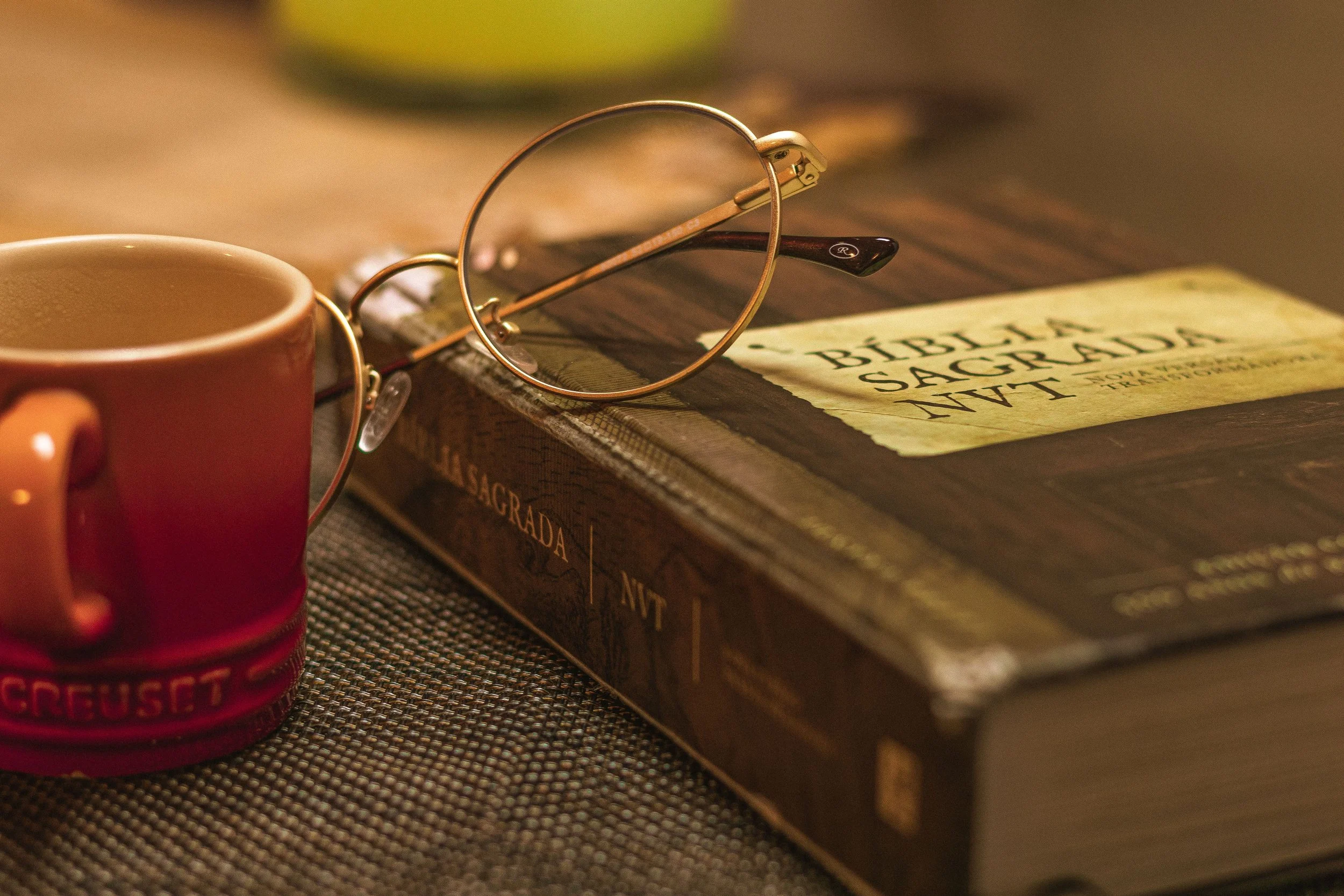 bible and tea