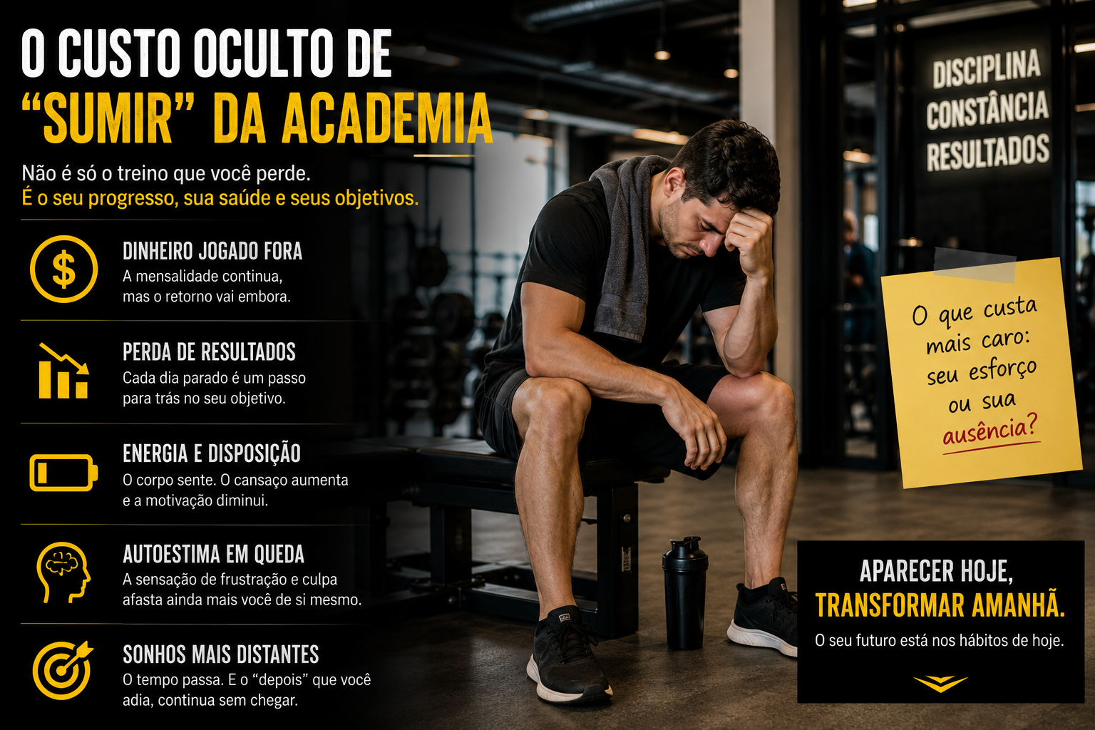O Custo Oculto de "Sumir" da Academia.