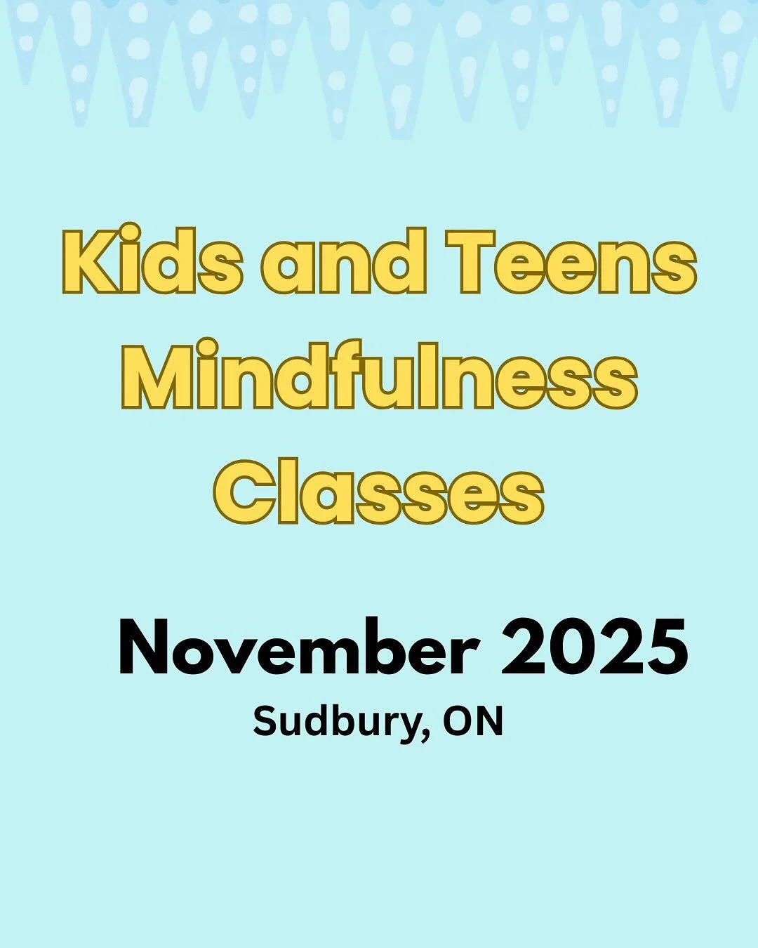 📣📣BIG NEWS: Our kids &amp; teens classes are officially open! Ages 7-12 and 13-18. 

🥶Get winter ready with our cozy mindfulness classes. A place to learn skills to decrease stress, build resilience, and improve self-awareness.

Spots are extremel