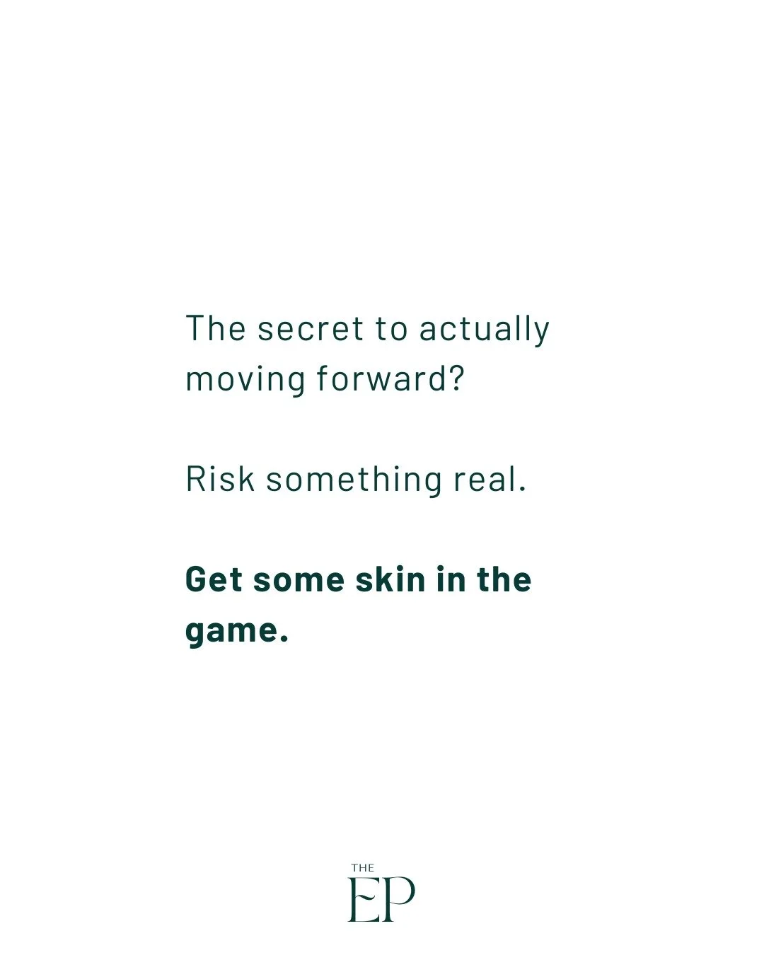 I've reading Steven Bartlett's latest book, The Diary of a CEO. 

And I'm finding some pearls in there. 

One idea that's stood out so far: the power of having 'skin in the game.' 

Our good intentions can so rarely turn into consistent action. Skin 